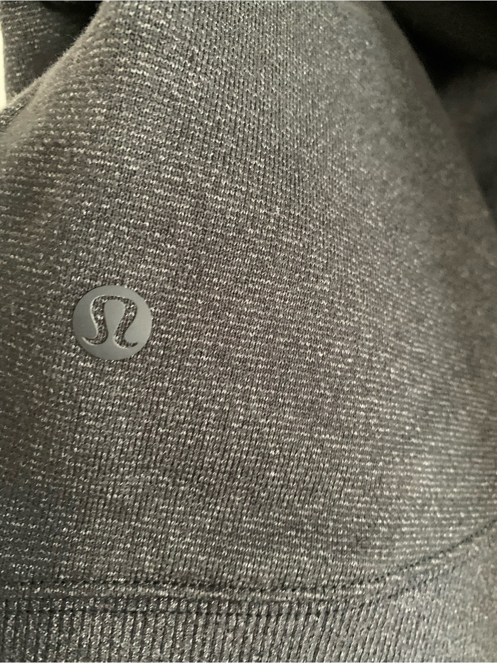 LULULEMON Loungeful Cropped Hoodie *spark Black/Gray size 10 - Picture 10 of 11